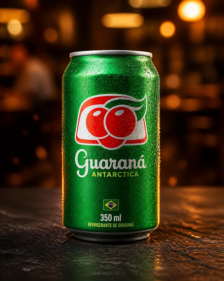 Lata de Guaraná Antarctica gelada
